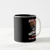 デザートストーム退役軍人Tシャツ退役軍人誇りを持ったfor Fat ツートーンマグカップ (正面右)