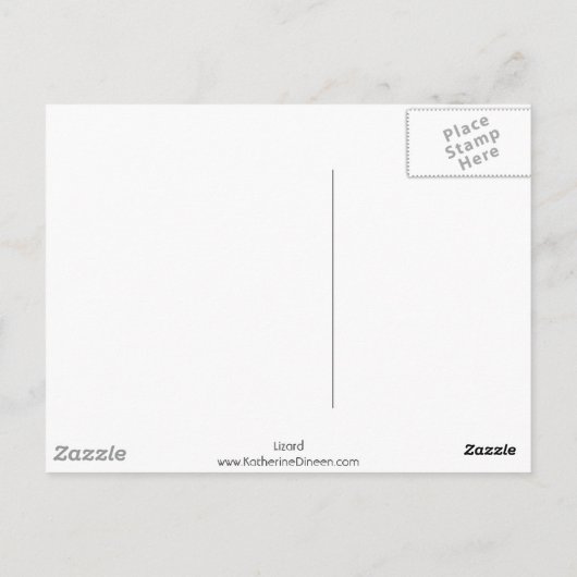 デザートスピニーリザードはがき ポストカード (裏面)