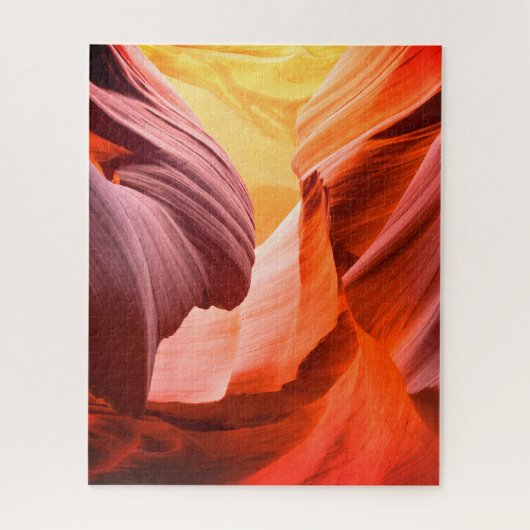 デザートスロットキャニオンまたはあなたの写真 ジグソーパズル (縦)