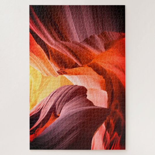 デザートスロットキャニオンまたはあなたの写真 ジグソーパズル (縦)