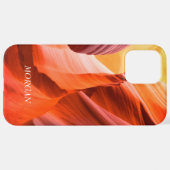 デザートスロットキャニオンまたはあなたの写真、ホワイトネームVs 2 iPhoneケース (裏面横)