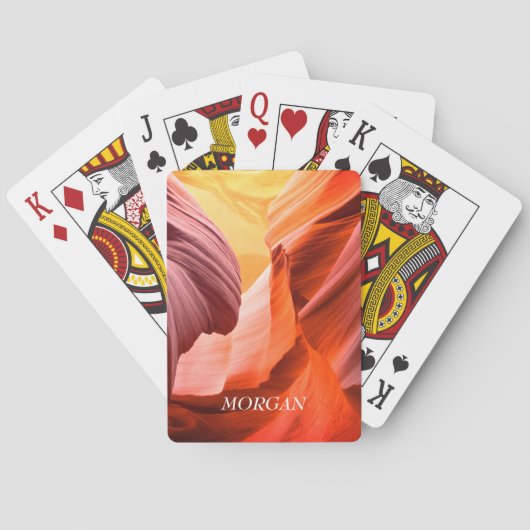 デザートスロットキャニオンまたは写真、ホワイトネーム トランプ (裏面)