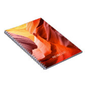 デザートスロットキャニオンまたは写真、ホワイトネーム ノートブック (右側)