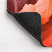 デザートスロットキャニオンまたは写真、ホワイトネーム マウスパッド (コーナー)