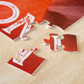 デザートスロットキャニオンホワイト文字または写真&文字 ジグソーパズル (側面)