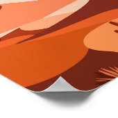 デザートセレニティサボスサンセットビーブポスター ポスター (角)