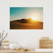 デザートダンズサンセットムードアート ポスター (キッチン)