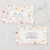 デザートテラゾパターンプロフェッショナルフェミニン 名刺 (正面/裏面)