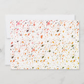 デザートテラゾ結婚の写真 サンキューカード (裏面)