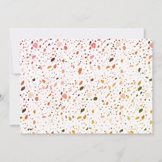 デザートテラゾ結婚の写真 サンキューカード (裏面)