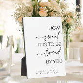 デザートテーブルの看板 – 愛される甘さ フォトプラーク