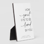 デザートテーブルの看板 – 愛される甘さ フォトプラーク (側面)