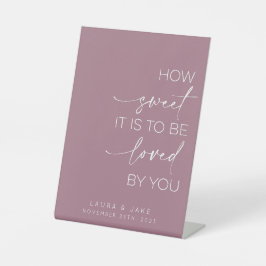 デザートテーブルの看板 – 愛される甘さ 台座サイン