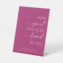 デザートテーブルの看板 – 愛される甘さ