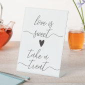 デザートテーブルの結婚披露宴の合図 台座サイン (インサイチュ)