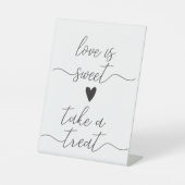 デザートテーブルの結婚披露宴の合図 台座サイン (正面)