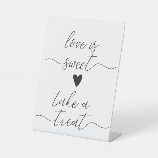 デザートテーブルの結婚披露宴の合図 台座サイン (正面)