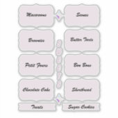 デザートテーブル団体や組織ピンクラベル シール (正面)