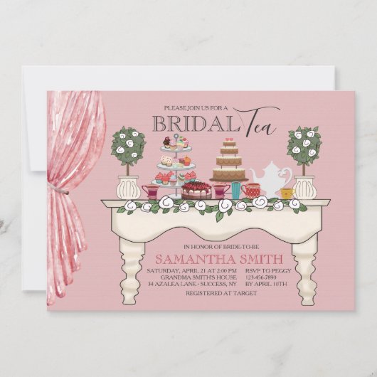 デザートテーブル招待状 招待状 (正面)