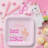 デザートディスコバチェロレッテピンク&オレンジ ペーパープレート (パーティー)