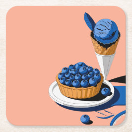 デザートデコール スクエアペーパーコースター