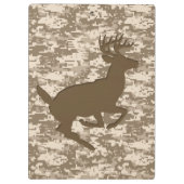 デザートデパーソナライズされたジタルカモフラージ鹿迷彩柄 クリップボード (裏面)