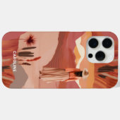 デザートデューンズ モダンボホコラージュ オーダーメイド Case-Mate iPhoneケース (裏面 (横))