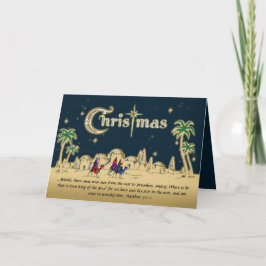 デザートトラベラーズクリスチャンクリスマスカード(聖句あり) シーズンカード