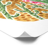 デザートドリーマーコヨーテランドスケープ ポスター (角)