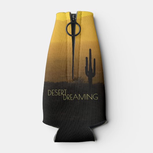 デザートドリームゴールデンサンセットサボスフェニックスアリゾナ ボトルクーラー (裏面)