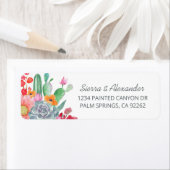 デザートドリームサボスブーケ結婚ス差出人住所 ラベル (インサイチュ)