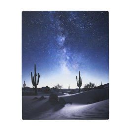 デザートナイトと星 – スターライトスタイル メタルプリント