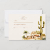 デザートハシ結婚エンダスタイル 出欠カード (正面)