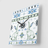 デザートハーレス スクエア壁時計 (傾斜)