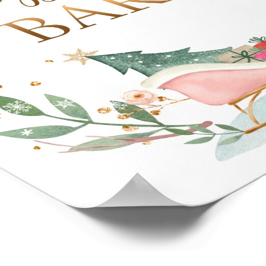 デザートバースイートフードスレイガール誕生日サイン ポスター (角)