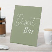 デザートバーセージ結婚グリーン 台座サイン (インサイチュ)