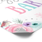 デザートバーフードウィンターオネダーランドガール誕生日 ポスター (角)