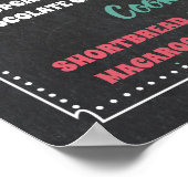 デザートバーメニューパーティー記号 ポスター (角)