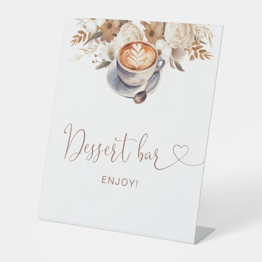 デザートバーラブイズブルーイングブライダルシャワー 台座サイン (正面)