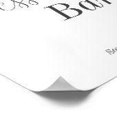 デザートバー白黒ベビーシャワー ポスター (角)