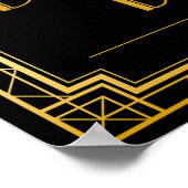 デザートバー結婚のサイン | Gatsbyアールデコ ポスター (角)