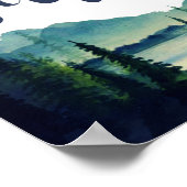 デザートバー結婚サインのポスター ポスター (角)