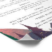 デザートバー結婚サインのポスター ポスター (角)