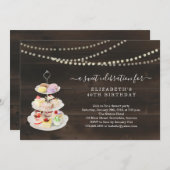 デザートパーティー-誕生日、退職、グランドオープン 招待状 (正面/裏面)