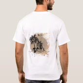 デザートパームとラクダTシャツ Tシャツ (裏面)