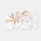 デザートパームスパンパスグラスボーホーブライダルシャワー フェイバーボックス (折り畳みなし)