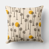 デザートパームツリーサンセットオンクリーム クッション (裏面)