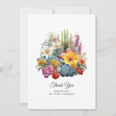 デザートヒューズ結婚フローラ サンキューカード (正面)