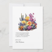 デザートヒューズ結婚フローラ サンキューカード (裏面)