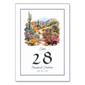 デザートヒューズ結婚フローラ テーブルナンバー (裏面)